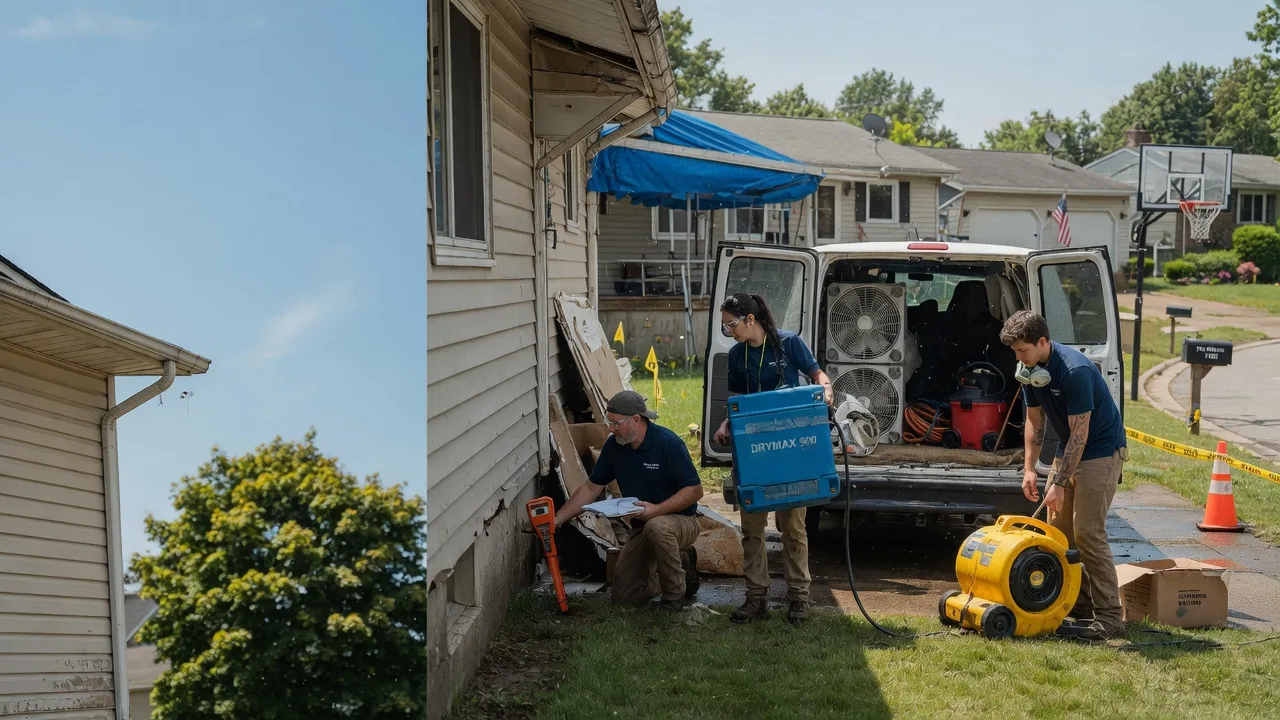 Ceiling Leak Cleanup in Plymouth, OH near me